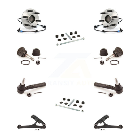 Bearing Lower Arm Upper Ball Joint Outer Tie Rod & Link Front Kit (10Pc) For GMC