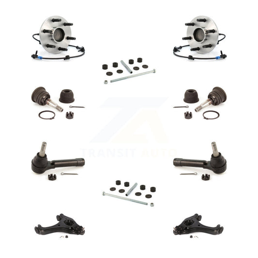 Bearing Lower Arm Upper Ball Joint Outer Tie Rod & Link Front Kit (10Pc) For GMC