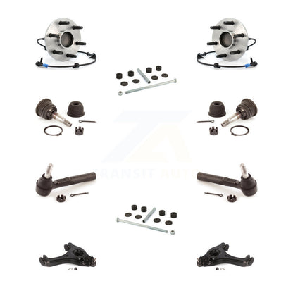 Hub Bearing Lower Control Arm Upper Ball Joint Outer Tie Rod Link Front Kit For