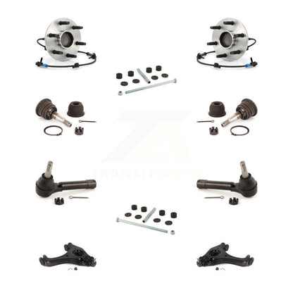 Hub Bearing Lower Control Arm Upper Ball Joint Outer Tie Rod Link Front Kit For