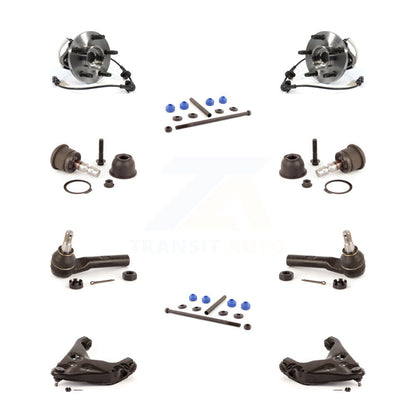 Hub Bearing Lower Control Arm Upper Ball Joint Outer Tie Rod Link Front Kit For