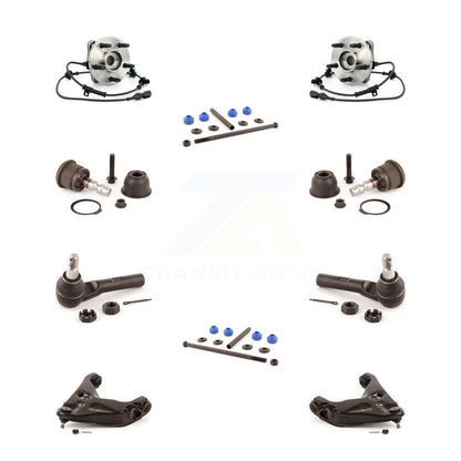 Bearing Lower Arm Upper Ball Joint Outer Tie Rod Link Front Kit (10Pc) For Ford
