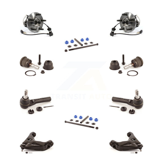 Bearing Lower Arm Upper Ball Joint Outer Tie Rod Link Front Kit (10Pc) For Ford
