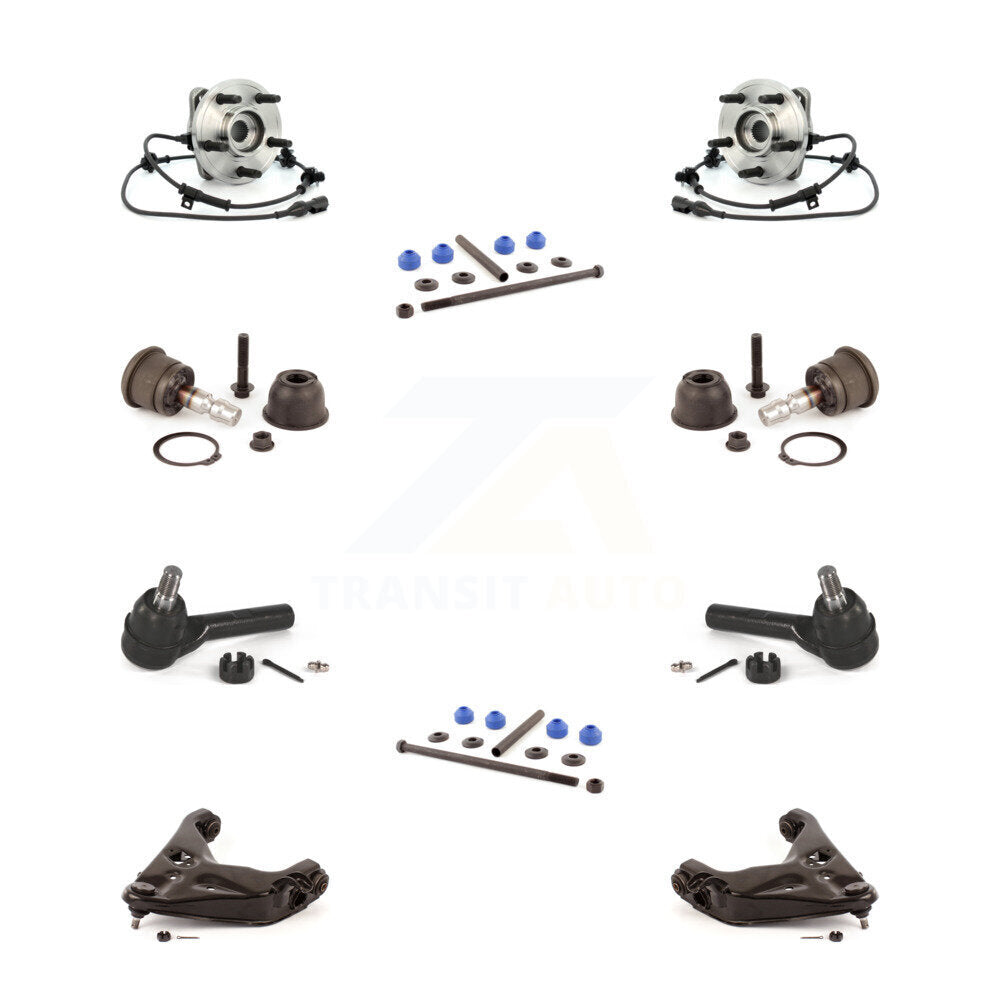 Bearing Lower Control Arm Upper Ball Joint Outer Tie Rod Link Front Kit For Ford