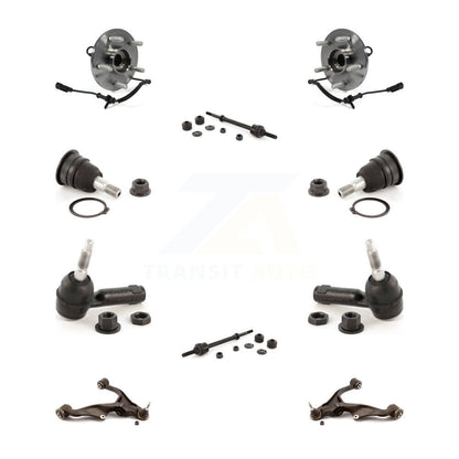 Hub Bearing Lower Control Arm Upper Ball Joint Outer Tie Rod Link Front Kit For