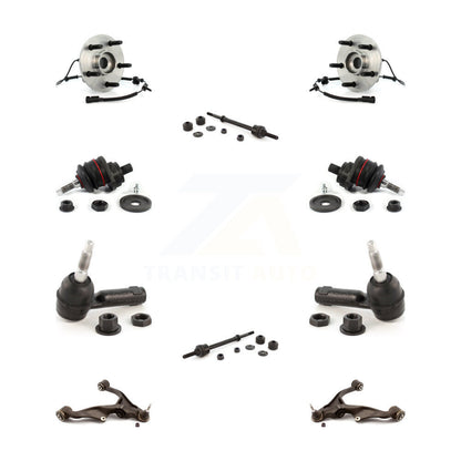 Hub Bearing Lower Control Arm Upper Ball Joint Outer Tie Rod Link Front Kit For