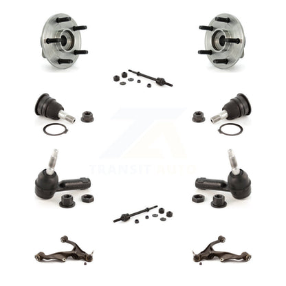 Hub Bearing Lower Control Arm Upper Ball Joint Outer Tie Rod Link Front Kit For