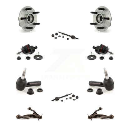 Hub Bearing Lower Control Arm Upper Ball Joint Outer Tie Rod Link Front Kit For