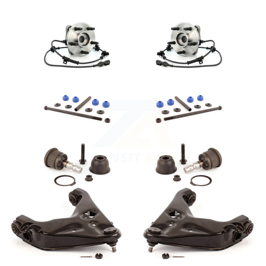 Bearing Lower Arm Upper Ball Joint Outer Tie Rod & Link Front Kit (8Pc) For Ford