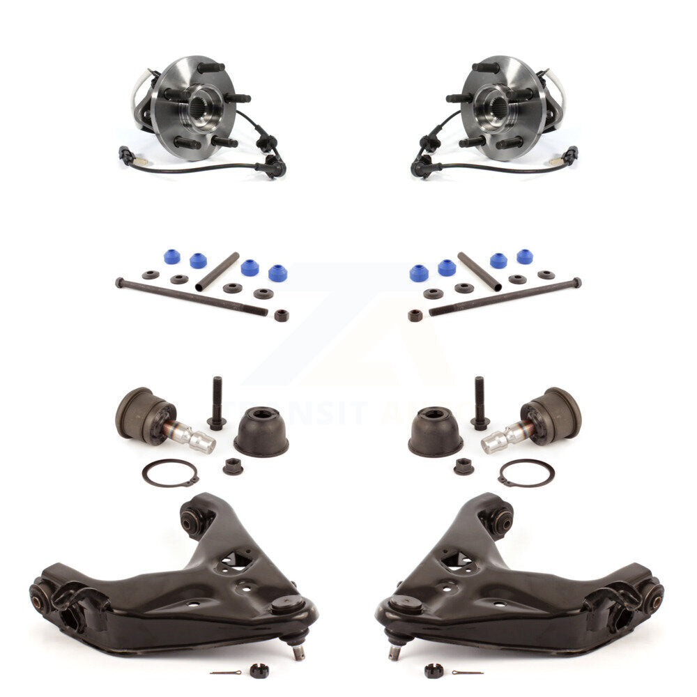 Bearing Lower Arm Upper Ball Joint Outer Tie Rod & Link Front Kit (8Pc) For Ford