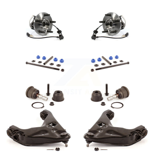 Bearing Lower Arm Upper Ball Joint Outer Tie Rod & Link Front Kit (8Pc) For Ford