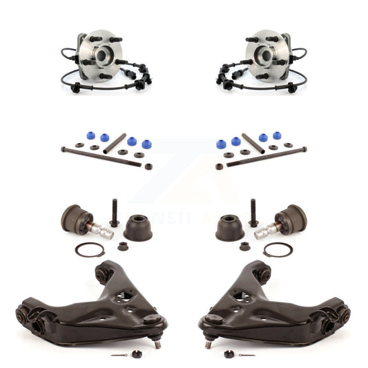 Bearing Lower Arm Upper Ball Joint Outer Tie Rod & Link Front Kit (8Pc) For Ford