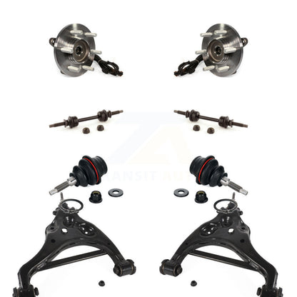 Hub Bearing Lower Control Arm Upper Ball Joint Outer Tie Rod Link Front Kit For