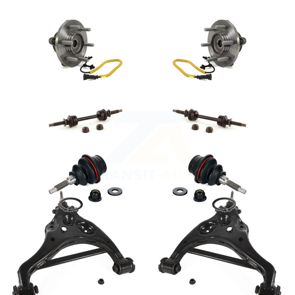 Hub Bearing Lower Control Arm Upper Ball Joint Outer Tie Rod Link Front Kit For