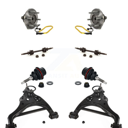 Hub Bearing Lower Control Arm Upper Ball Joint Outer Tie Rod Link Front Kit For