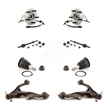 Hub Bearing Lower Control Arm Upper Ball Joint Outer Tie Rod Link Front Kit For