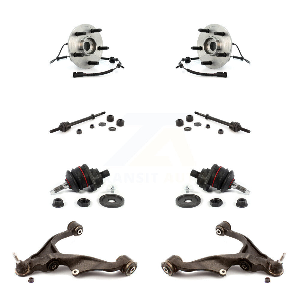 Hub Bearing Lower Control Arm Upper Ball Joint Outer Tie Rod Link Front Kit For