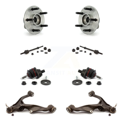 Hub Bearing Lower Control Arm Upper Ball Joint Outer Tie Rod Link Front Kit For