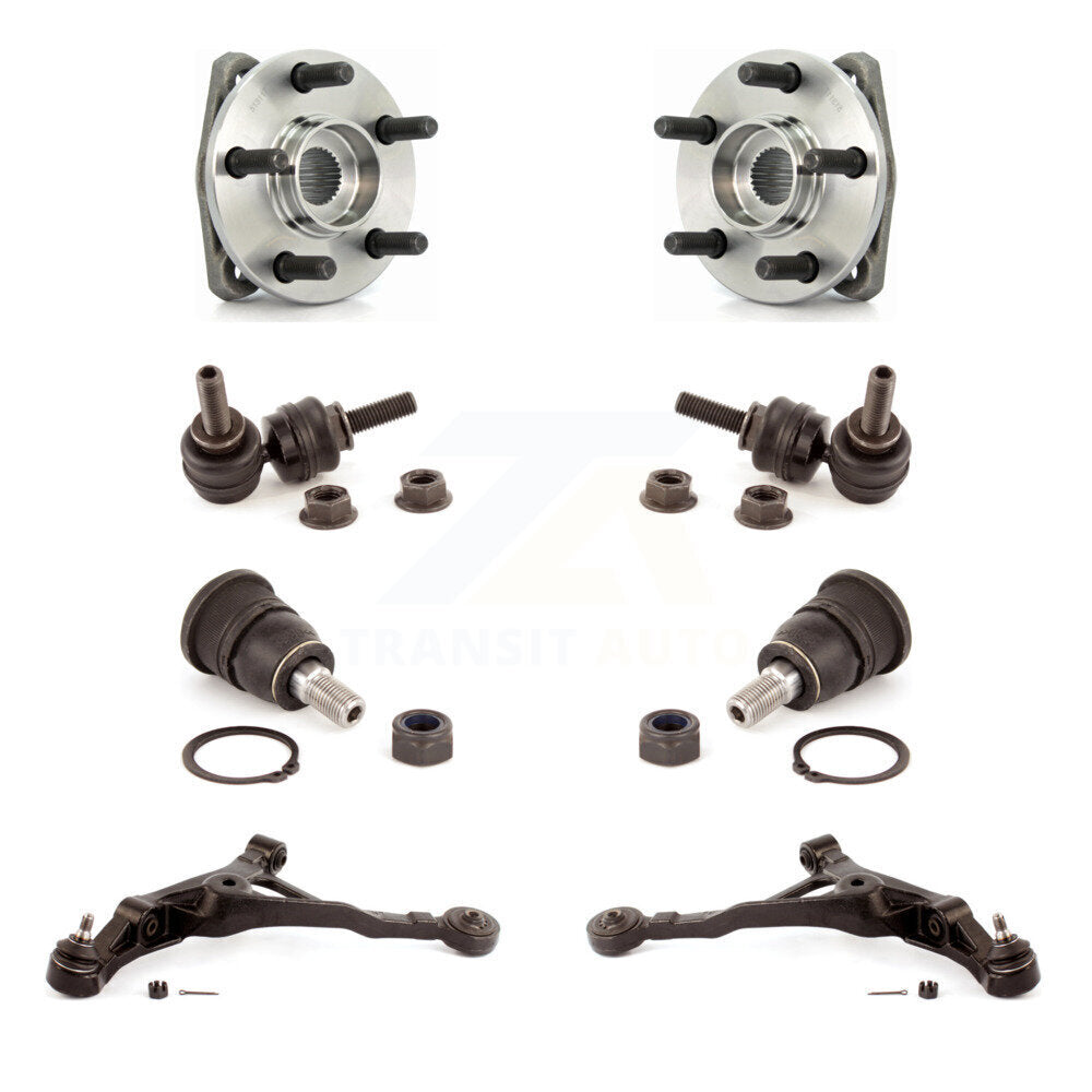 Bearing Lower Arm Upper Ball Joint Outer Tie Rod Link Front Kit (8Pc) For Dodge