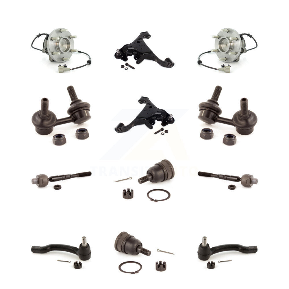 Lower Control Arm Upper Ball Joint Outer Inner Tie Rod Link Front Kit For Nissan