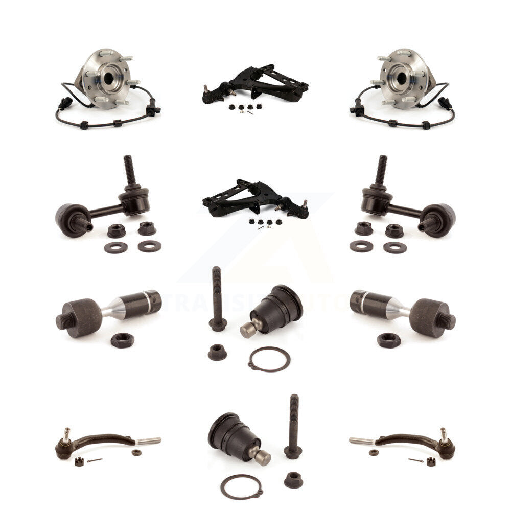 Lower Arm Upper Ball Joint Outer Inner Tie Rod Link Front Kit (12Pc) For GMC XL