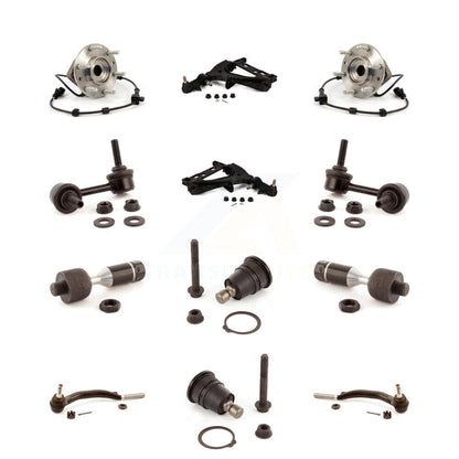 Lower Arm Upper Ball Joint Outer Inner Tie Rod Link Front Kit (12Pc) For GMC XL