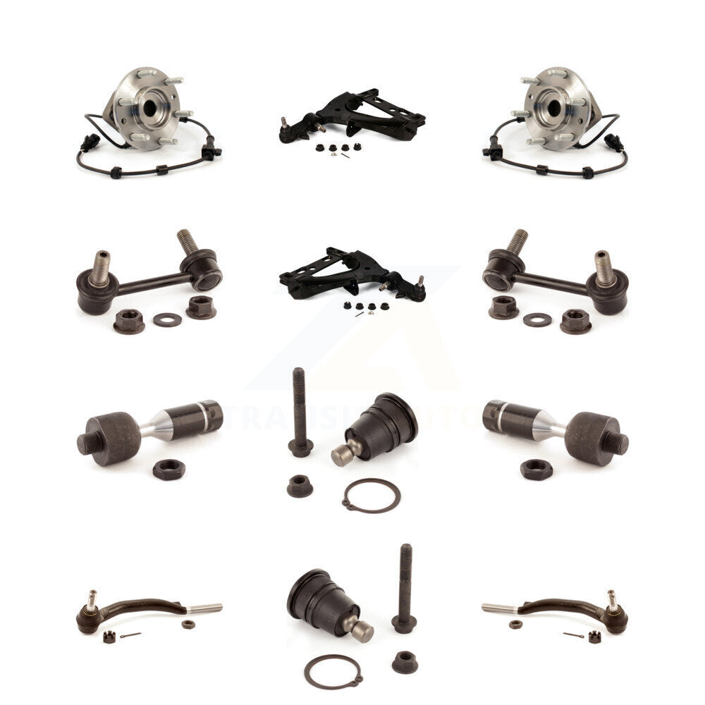 Lower Arm Upper Ball Joint Outer Inner Tie Rod Link Front Kit (12Pc) For GMC XL