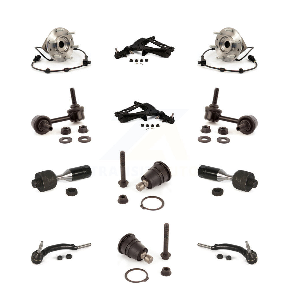 Lower Arm Upper Ball Joint Outer Inner Tie Rod Link Front Kit (12Pc) For GMC XL