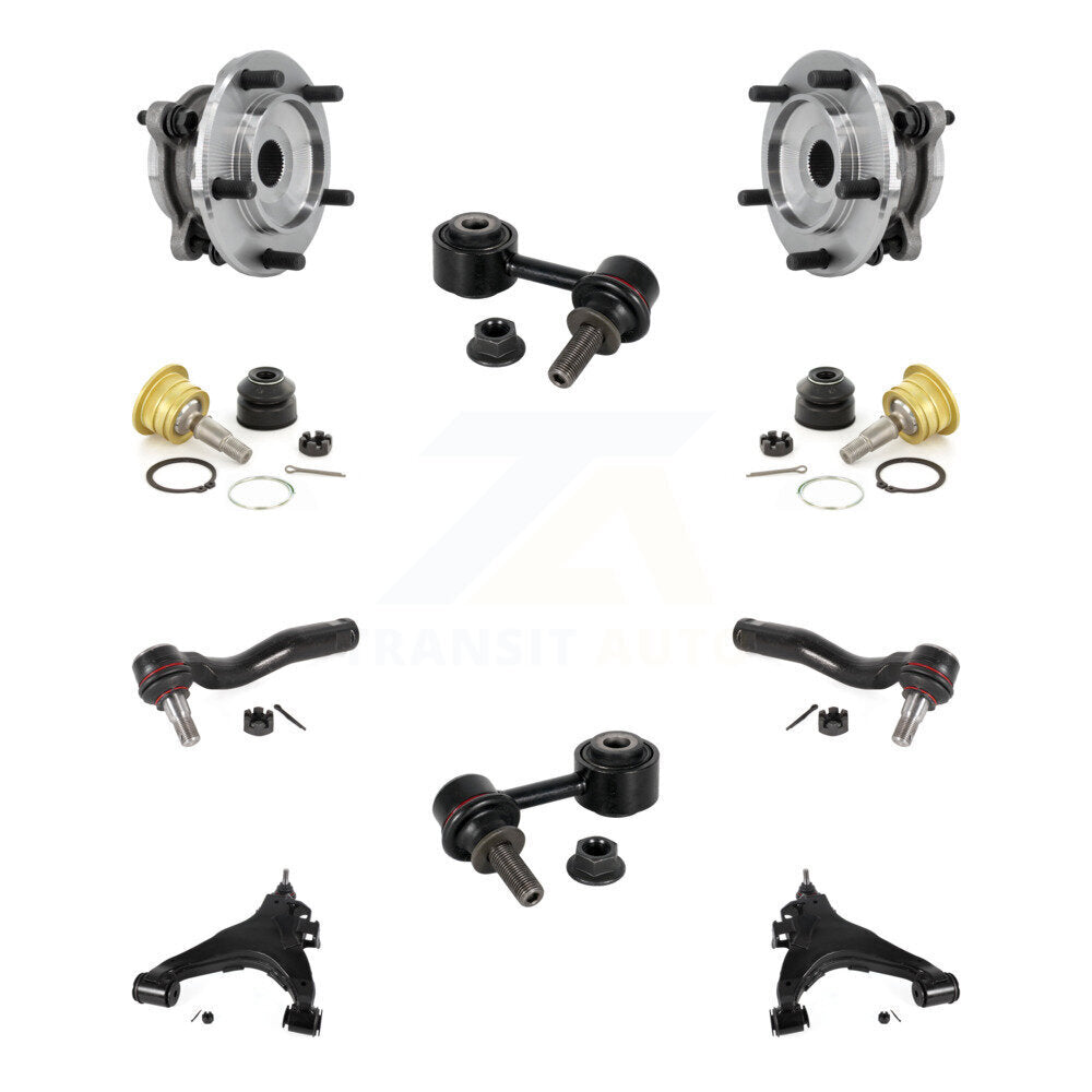 Bearing Lower Control Arm Upper Ball Joint Outer Tie Rod Link Front Kit For 4WD