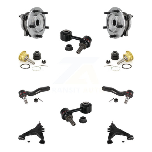 Bearing Lower Control Arm Upper Ball Joint Outer Tie Rod Link Front Kit For 4WD