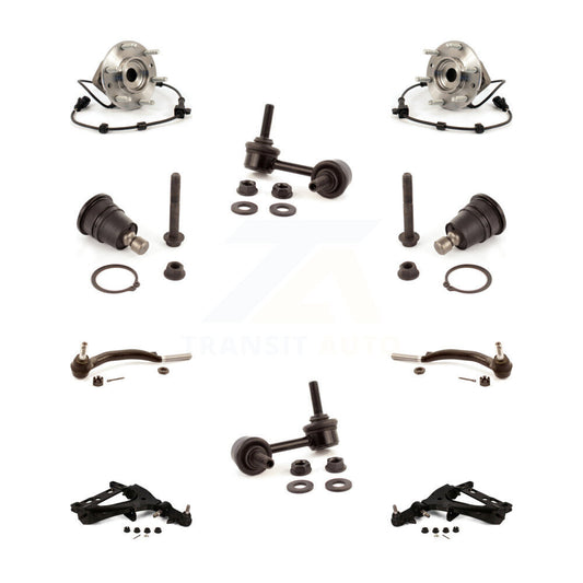 Bearing Lower Arm Upper Ball Joint Outer Tie Rod & Link Front Kit (10Pc) For GMC