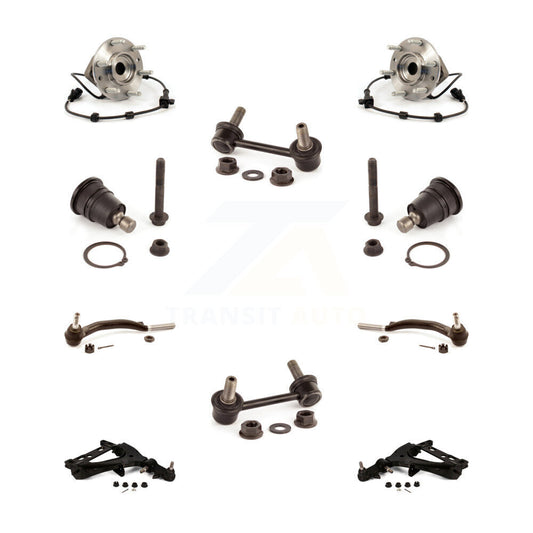 Bearing Lower Arm Upper Ball Joint Outer Tie Rod & Link Front Kit (10Pc) For GMC