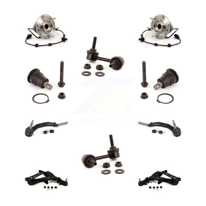 Bearing Lower Arm Upper Ball Joint Outer Tie Rod & Link Front Kit (10Pc) For GMC