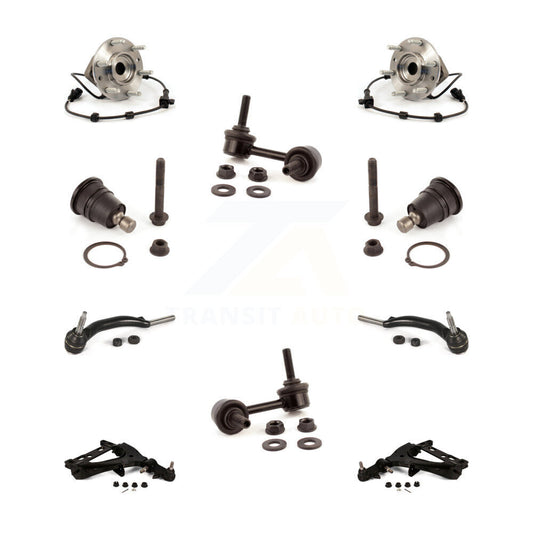 Bearing Lower Arm Upper Ball Joint Outer Tie Rod & Link Front Kit (10Pc) For GMC