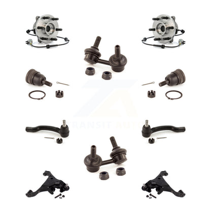 Bearing Lower Control Arm Upper Ball Joint Outer Tie Rod Link Front Kit For 4WD
