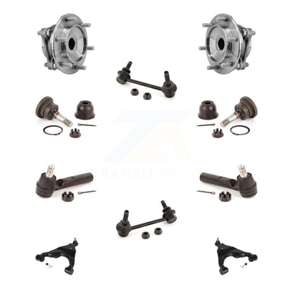 Hub Bearing Lower Control Arm Upper Ball Joint Outer Tie Rod Link Front Kit For