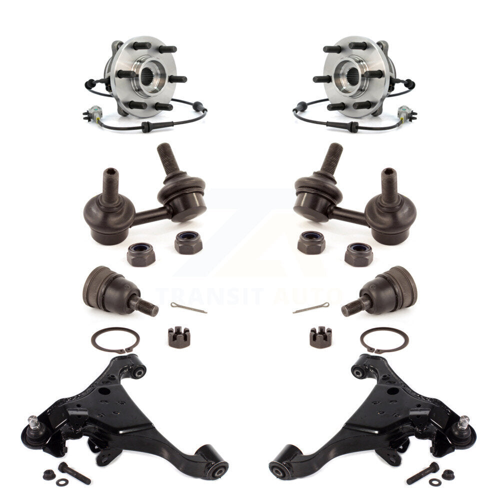 Bearing Lower Control Arm Upper Ball Joint Outer Tie Rod Link Front Kit For 4WD
