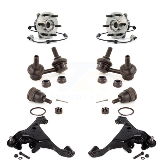 Bearing Lower Control Arm Upper Ball Joint Outer Tie Rod Link Front Kit For 4WD