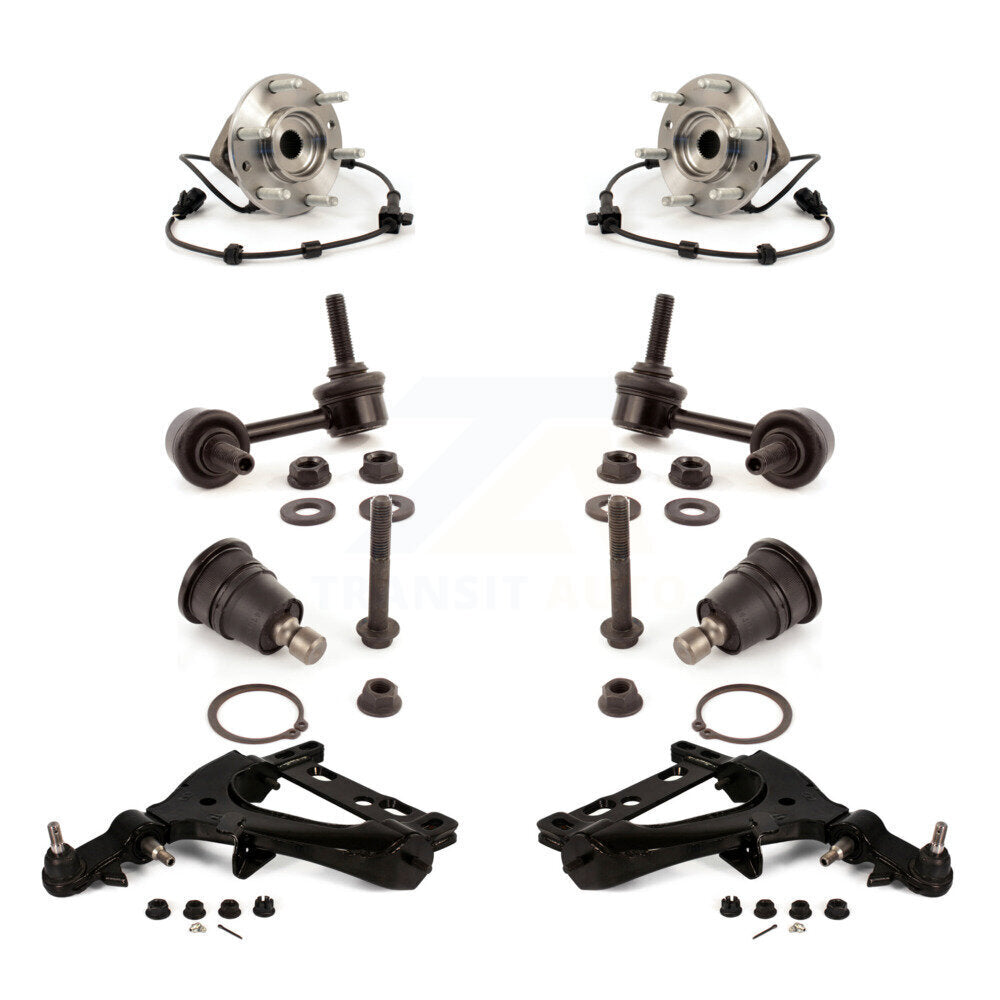 Bearing Lower Arm Upper Ball Joint Outer Tie Rod Link Front Kit (8Pc) For GMC XL