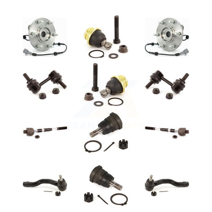 Hub Bearing Upper Lower Ball Joint Outer Inner Tie Rod Link Front Kit For Nissan