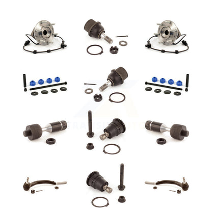 Bearing Upper Lower Ball Joint Outer Inner Tie Rod Link Front Kit (12Pc) For GMC