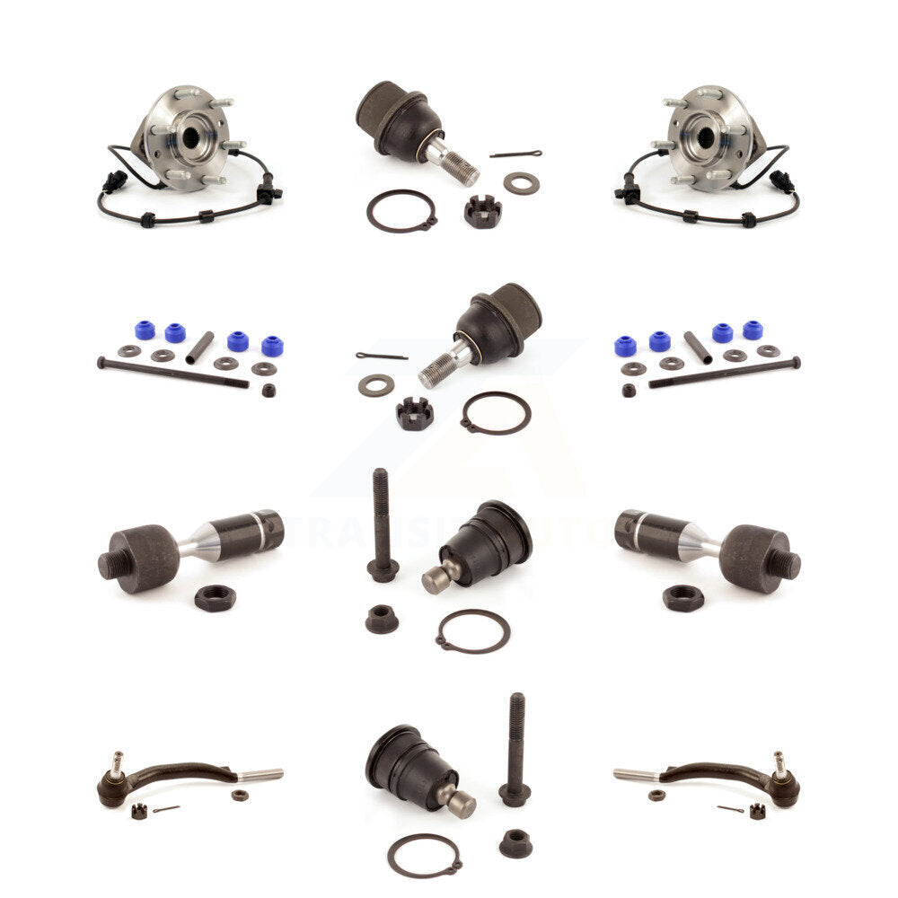 Bearing Upper Lower Ball Joint Outer Inner Tie Rod Link Front Kit (12Pc) For GMC