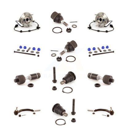 Bearing Upper Lower Ball Joint Outer Inner Tie Rod Link Front Kit (12Pc) For GMC