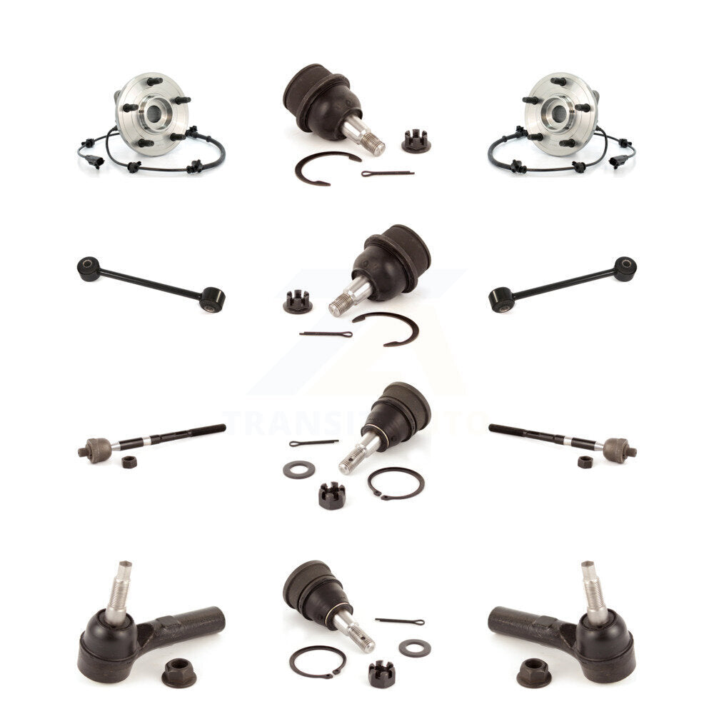 Bearing Upper Lower Ball Joint Outer Inner Tie Rod Link Front Kit For Jeep Grand