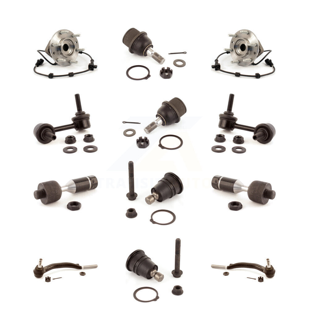 Bearing Upper Lower Ball Joint Outer Inner Tie Rod Link Front Kit (12Pc) For GMC