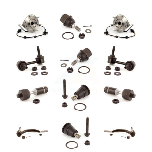 Bearing Upper Lower Ball Joint Outer Inner Tie Rod Link Front Kit (12Pc) For GMC