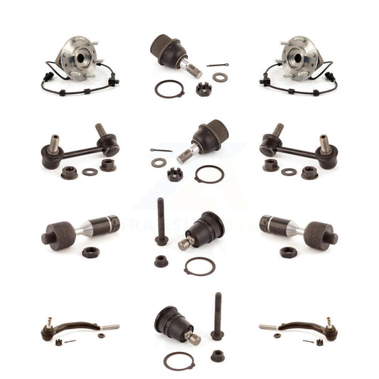 Bearing Upper Lower Ball Joint Outer Inner Tie Rod Link Front Kit (12Pc) For GMC