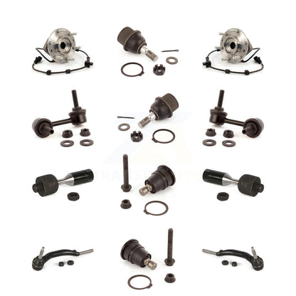 Bearing Upper Lower Ball Joint Outer Inner Tie Rod Link Front Kit (12Pc) For GMC