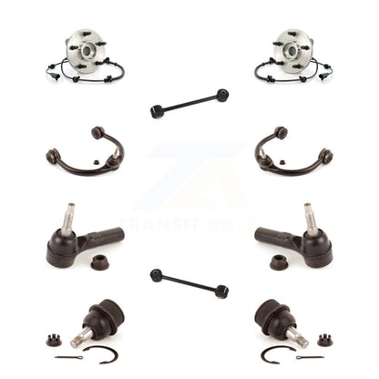 Bearing Upper Arm Lower Ball Joint Outer Tie Rod Link Front Kit (10Pc) For Jeep