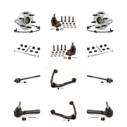 Hub Upper Arm Lower Ball Joint Outer Inner Tie Rod Link Front Kit (12Pc) For GMC